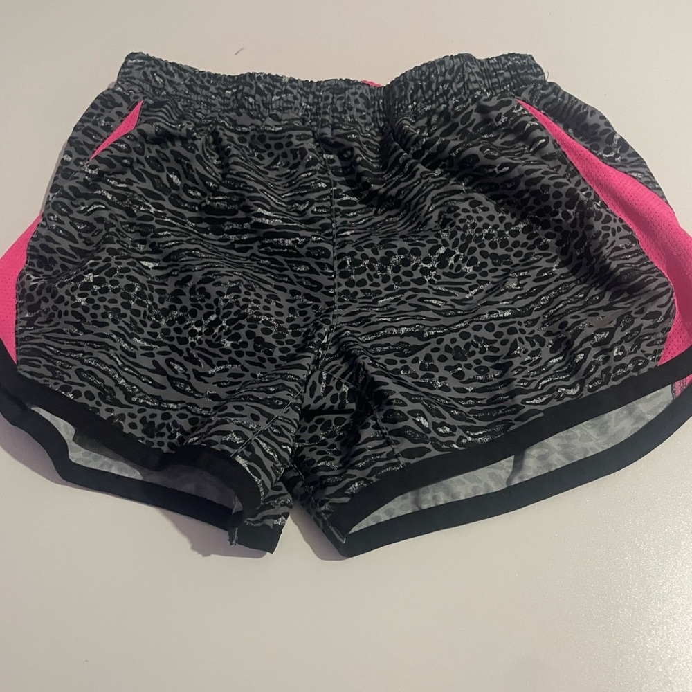Nike Black and Pink Athletic Shorts Moisture-Wicking Comfort